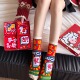 新年红色卡通中筒袜女秋季 本命年2026马年个性 创意袜暴富礼盒送人