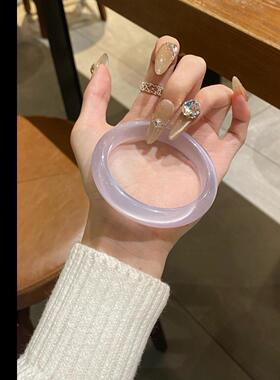 非金属水晶手镯 恋与深空沈星回同款正版应援紫色猫眼送女友礼