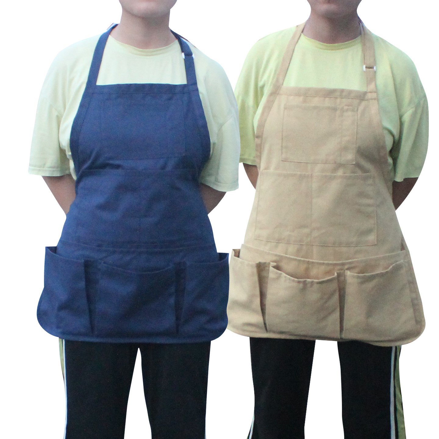 多口袋工具围裙园艺帆布工具包短款便携布兜工作服农科所育种专用