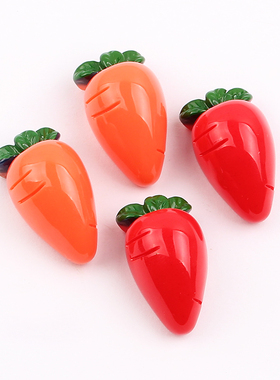diy儿童树脂胡萝卜头饰品发夹