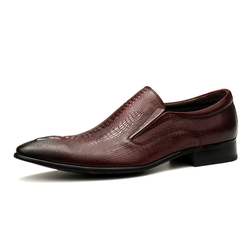 NEW SET OF FOOT MENS LEATHER SHOES MENS SPRING AND AUTUMN LEATHER BRITISH FORMAL WEAR BUSINESS CASUAL POINTED TOE BREATHABLE MENS SHOES WEDDING SHOES