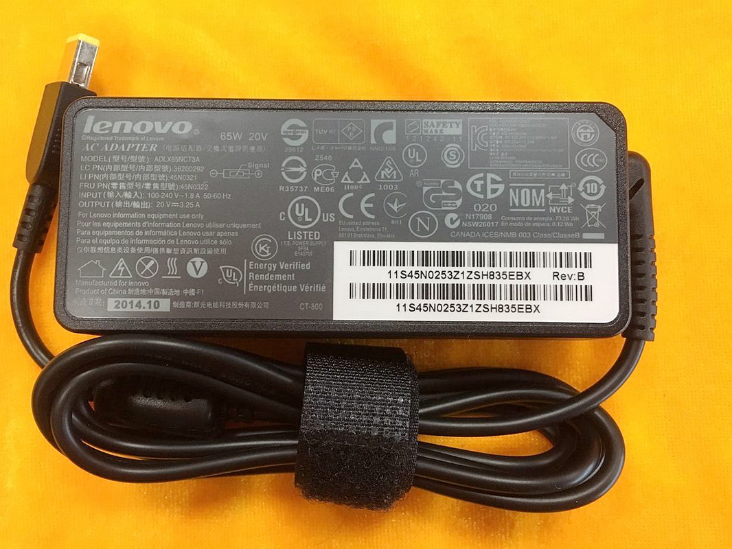 联想thinkpad笔记本电源x240 g500 20v3.25a方口电脑适配器充电线