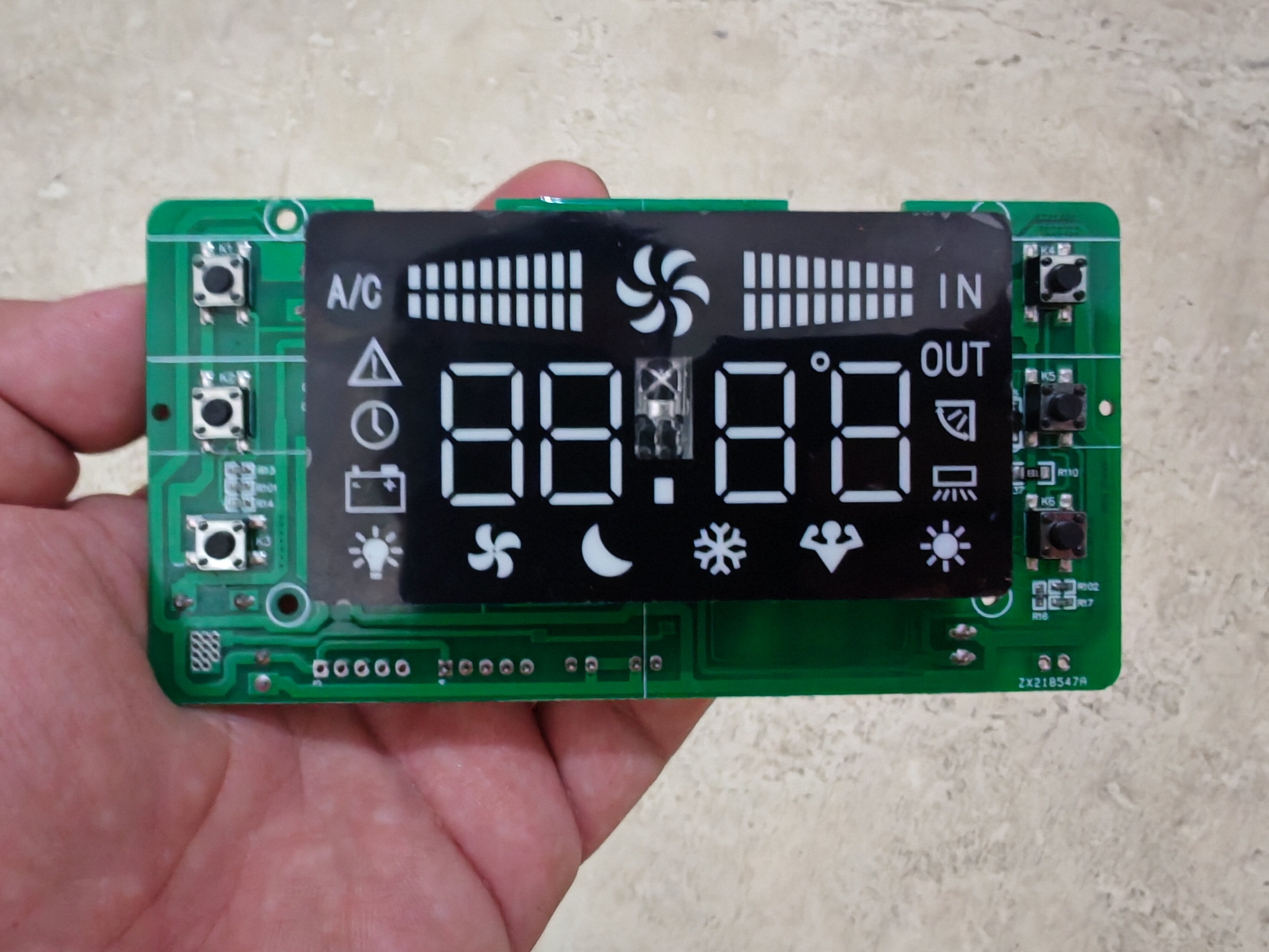 原装正品12/24V颐尔福D800Pro冷炫电动空调室内机控制面板410047