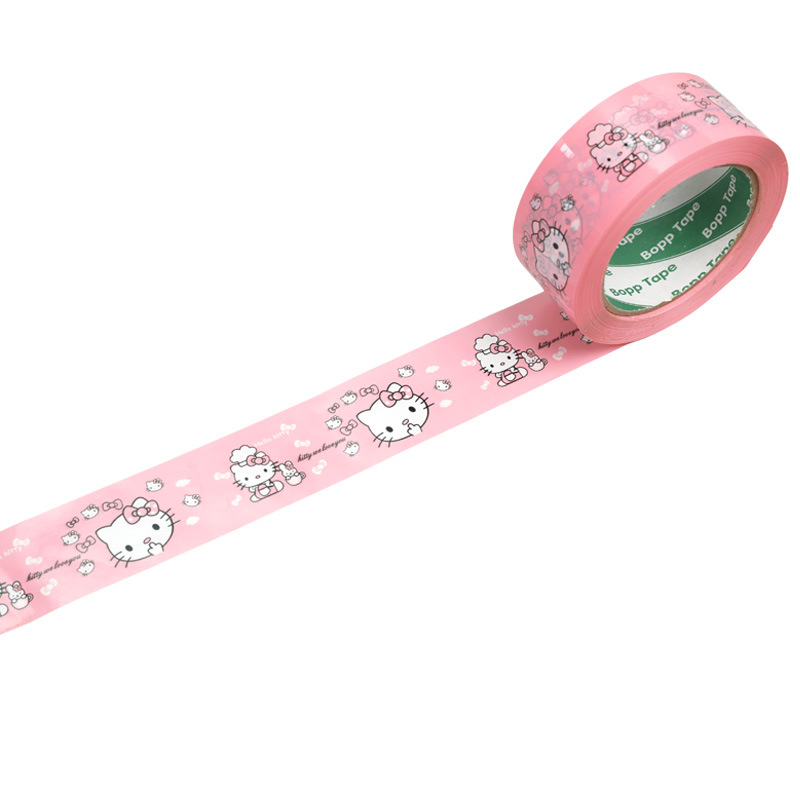 哈喽 Kitty彩色胶带可爱卡通KT凯蒂猫封箱打包胶纸加粘少女心