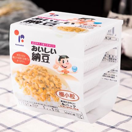 日本原装进口北海道山大Yamadai纳豆即食1组4盒原味极小粒旗舰店