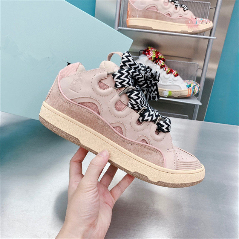 thumbnail for In the spring of 2024, Cheng Yi will have the same dad bread shoes, male and female couples, and thick-soled lace-up casual sports skateboard shoes