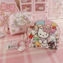 Ví tiền xu Hellokitty Nhật Bản và phụ nữ dễ thương hoạt hình phụ nữ mặt mềm mini ví tiền xu nhỏ - Ví tiền ví dài