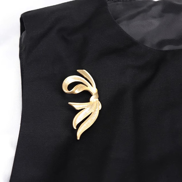 欧洲古董vintage丝带蝴蝶结中古NAPIER胸针