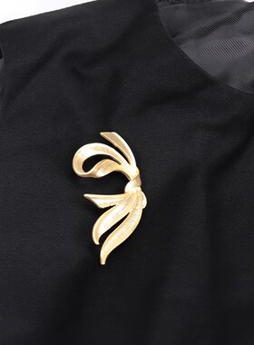 欧洲古董vintage丝带蝴蝶结中古NAPIER胸针