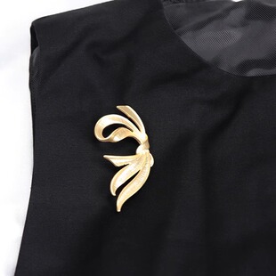 欧洲古董vintage丝带蝴蝶结中古NAPIER胸针