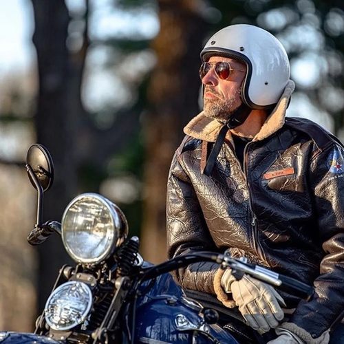 Eastman复古做旧B6飞行皮衣夹克