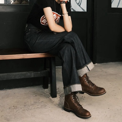 美国正品红翼3365工装靴8111