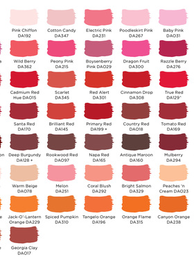 DecoArt颜料分装试用丙烯颜料DA进口压克力 红橙手作香薰石膏颜料