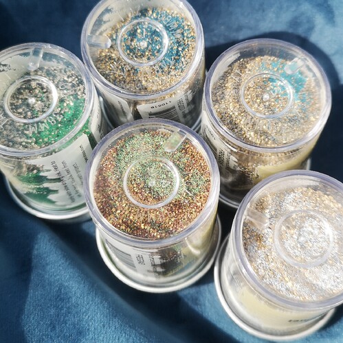 冷色系珐琅凸粉分装Stampendous