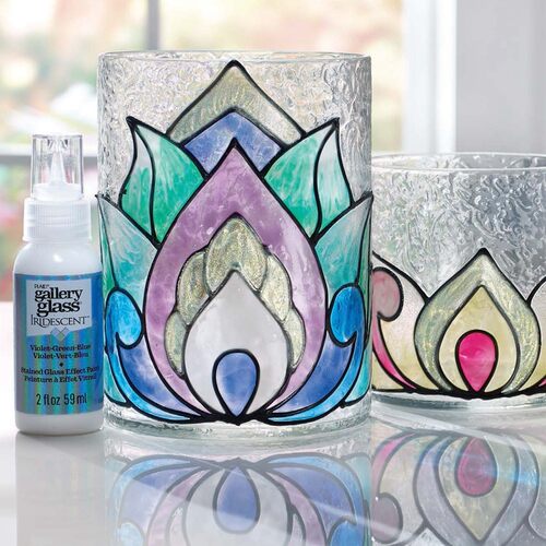 美国GG花窗玻璃颜料Gallery Glass链接1手绘彩绘手工陶瓷plaid