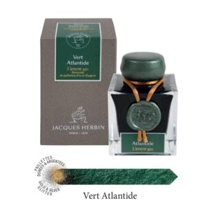 法国Jacques HERBIN 350周年金银粉彩墨 亚特兰蒂斯绿 蘸水笔