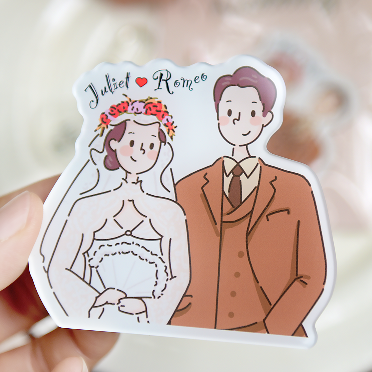 婚礼亚克力冰箱贴定制结婚礼物婚房布置喜庆装饰伴手礼订婚纪念品