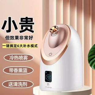 MKS 美克斯蒸脸仪家用补水喷雾打开毛孔排毒冷热双喷脸部蒸脸器