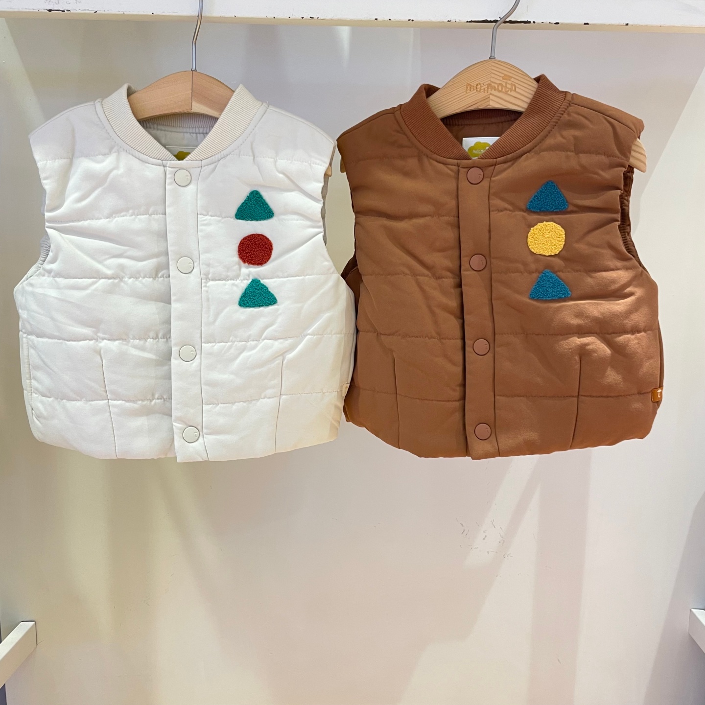 moimoln小云朵专柜正品25冬款男童女童保暖棉休闲马甲M254VEF06P
