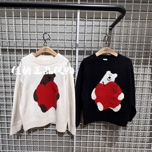 little moco专柜正品25年春男女童针织衫圆领毛衣KBE1SWTT06奥