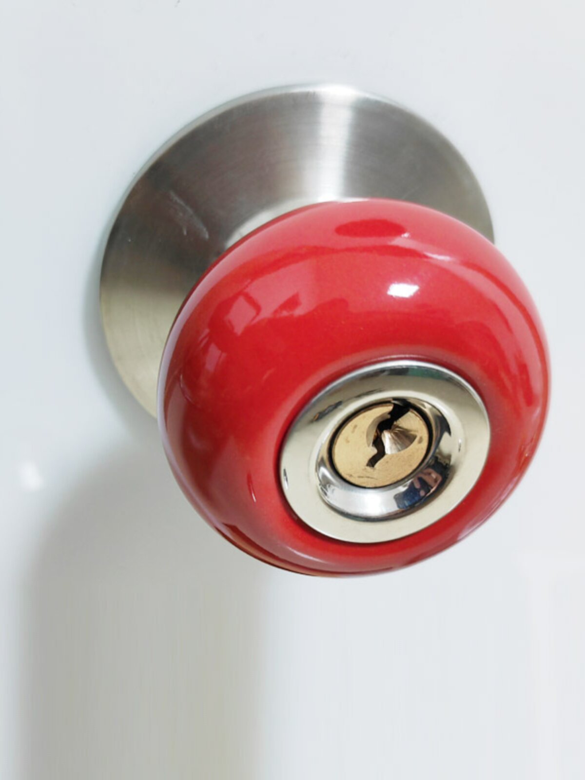 陶瓷锁田园门锁通用室内卧室卫生间老式房尼卡龙门锁球型圆形球锁