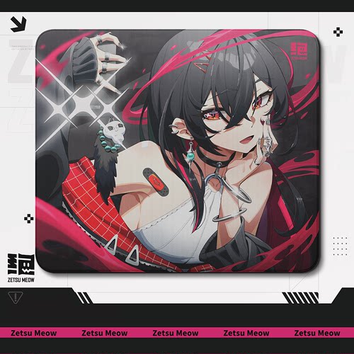 ZetsuMeow × 水熊【绝Ruby】乱纹速度二次元电竞游戏专用鼠标垫