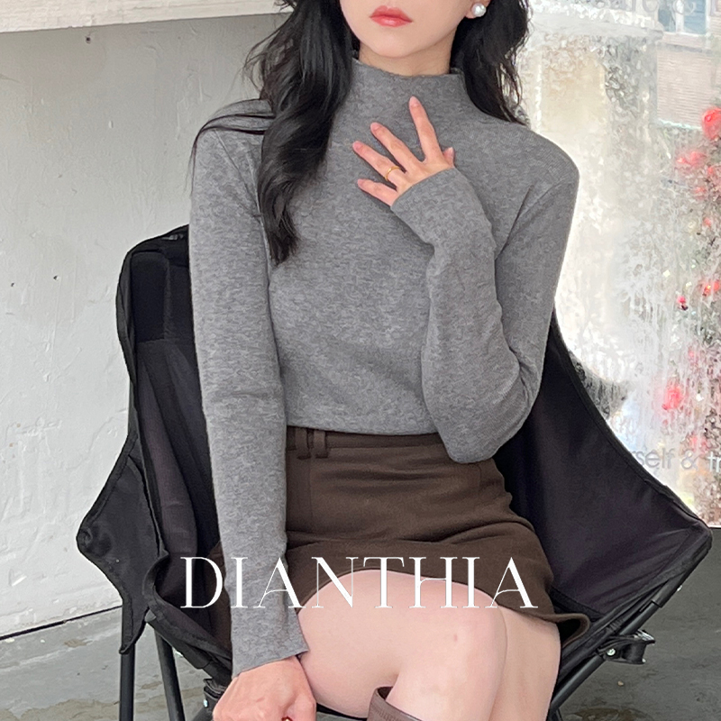 百搭针织打底衫女长袖上衣可外穿