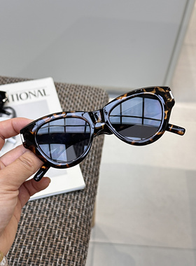 2025新款ins韩系网红街拍太阳镜女圆脸高级感猫眼墨镜潮偏光