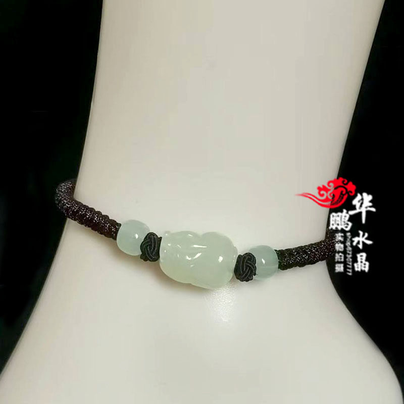 貔貅手绳男女玉石皮丘