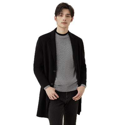 ziozia都市时尚双面呢羊毛大衣