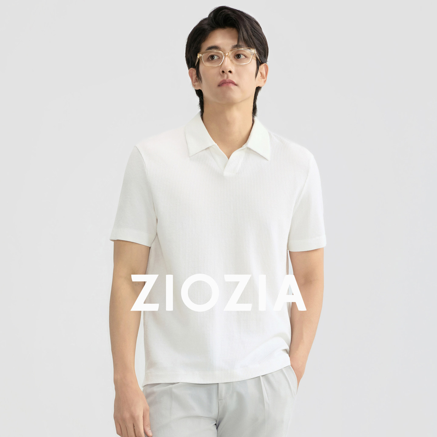 ZIOZIA通勤男装海鸥领POLO
