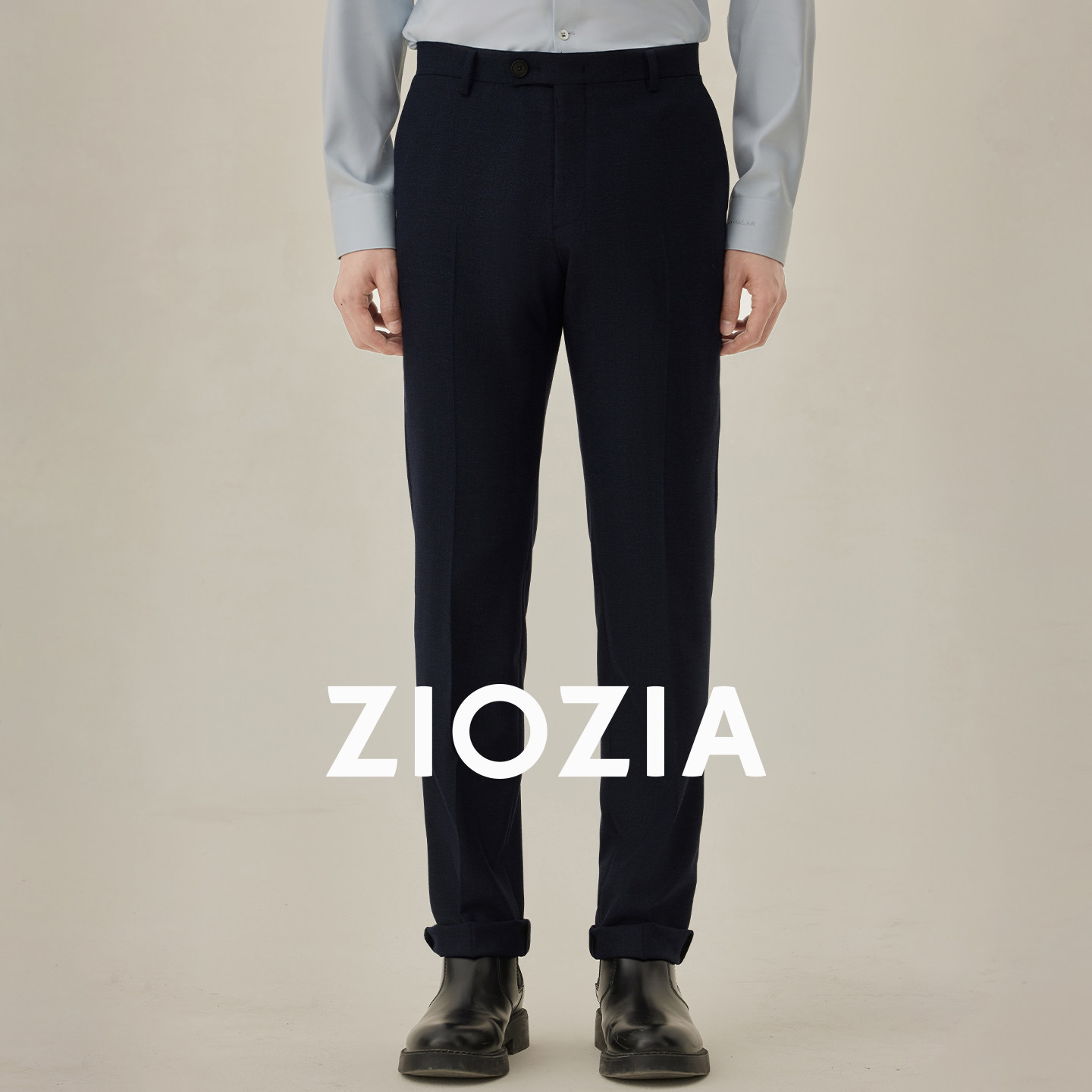ziozia秋季韩版商务通勤男士西裤