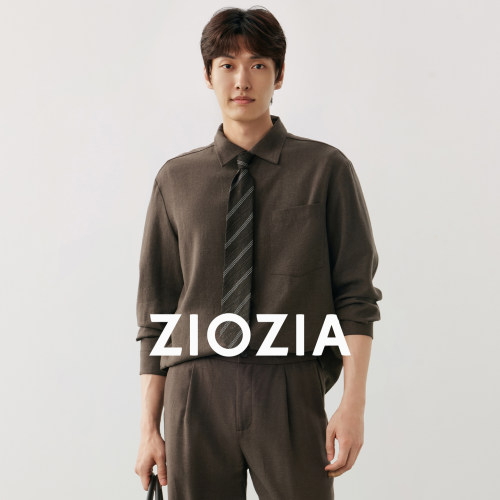 ZIOZIA男装莱赛尔混纺宽松衬衫