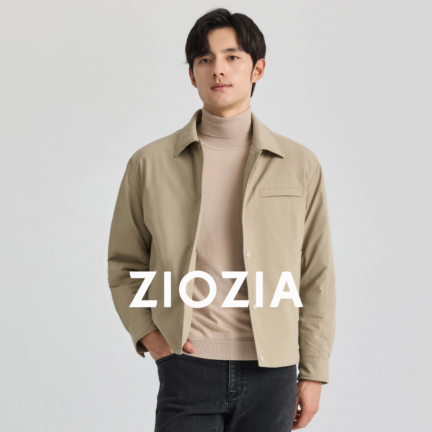 【三防面料】ZIOZIA男装秋冬宽松夹克男生入秋外套巨好看的夹棉服