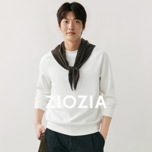 ZIOZIA男装2026秋季新款水洗卫衣
