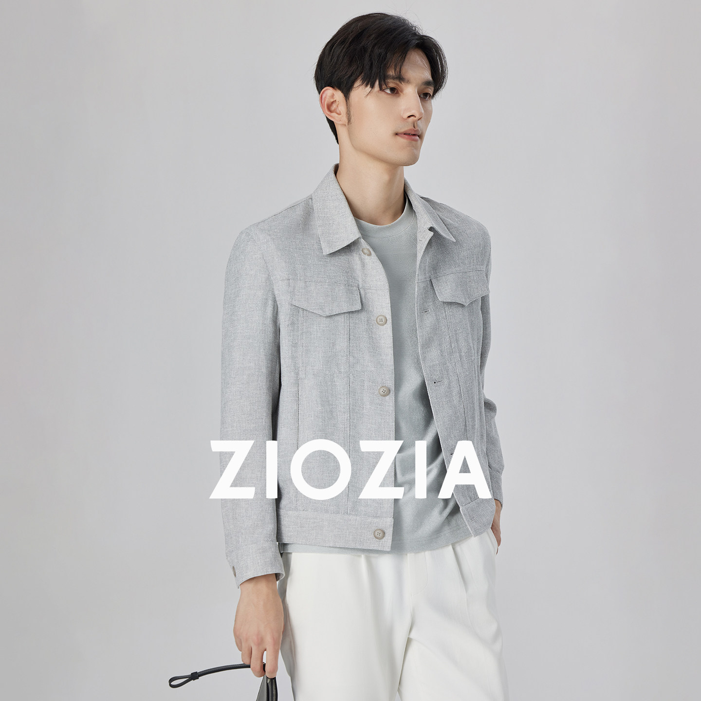 ZIOZIA翻领春季合体版夹克外套图片