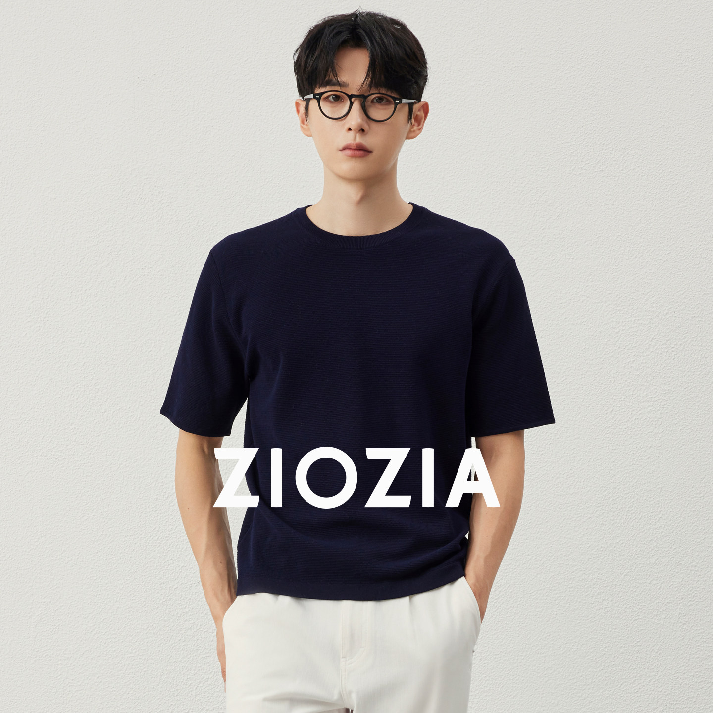 【亲肤舒爽】ZIOZIA男装25夏中青年合体微阔短袖T恤TEBE2636图片
