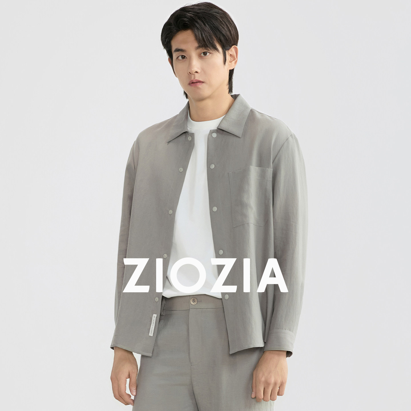 【舒爽透气】ZIOZIA通勤男装26春新品中青年休闲微阔衬衫TWFF1619