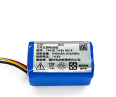 14.8v 擦窗机器人可充式 4S1P 9.62Wh 锂电池组 650mAh 14430