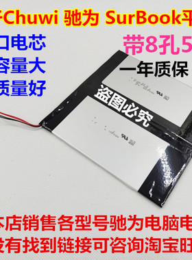适用于 Chuwi 驰为 SurBook 平板电脑 内置电池 8孔5线