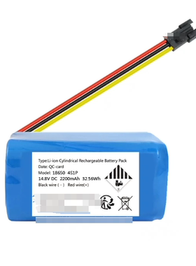 18650 4S1P 14.8VDC 2200mAh 32.56Wh FM-R361智能吸尘机器人电池