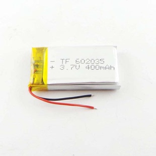 3.7v聚合物锂电池602035点读笔录音笔导航仪行车记录仪400mAh电芯