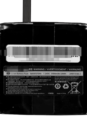 7.2VDC 3900mAh 28Wh NAAF0704A  Li-ion Battery Pack电池组