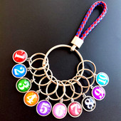 钥匙串钥匙盘带可标记牌房东包租婆钥匙圈钥匙扣收纳中介锁匙分类