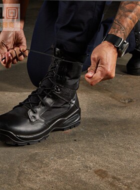 5.11战术靴12391侧拉链8英寸高帮黑色战靴ATAC 2.0版12393沙漠靴