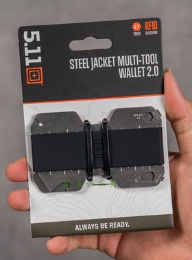 5.11 多功能工具56403钱包 2.0 Steel Jacket Multitool Wallet