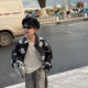 复古gd同款 男童美式 花朵衬衫 韩版 潮 小杰家2026春季 洋气开衫 新款