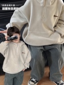 帽衫 小杰家男童卫衣冬季 加绒儿童上衣宝宝宽松时尚 潮