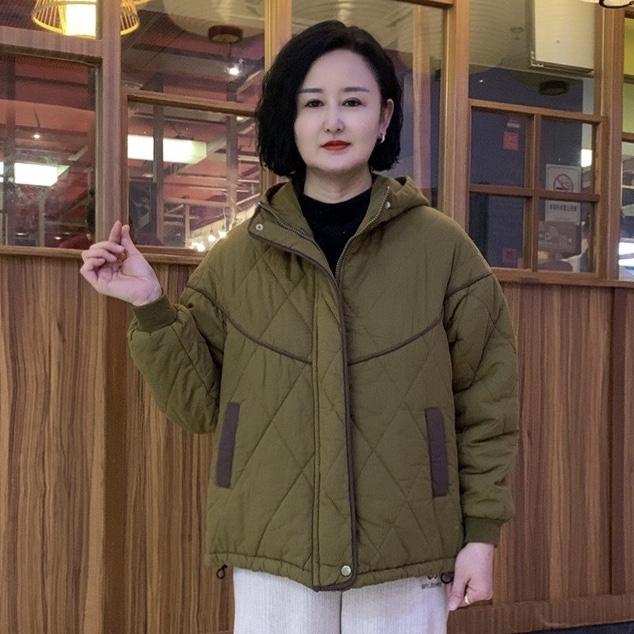 棉服连帽减龄加厚秋冬新款洋气