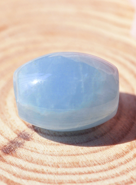 天蓝海蓝宝猫眼转运平安扣项链